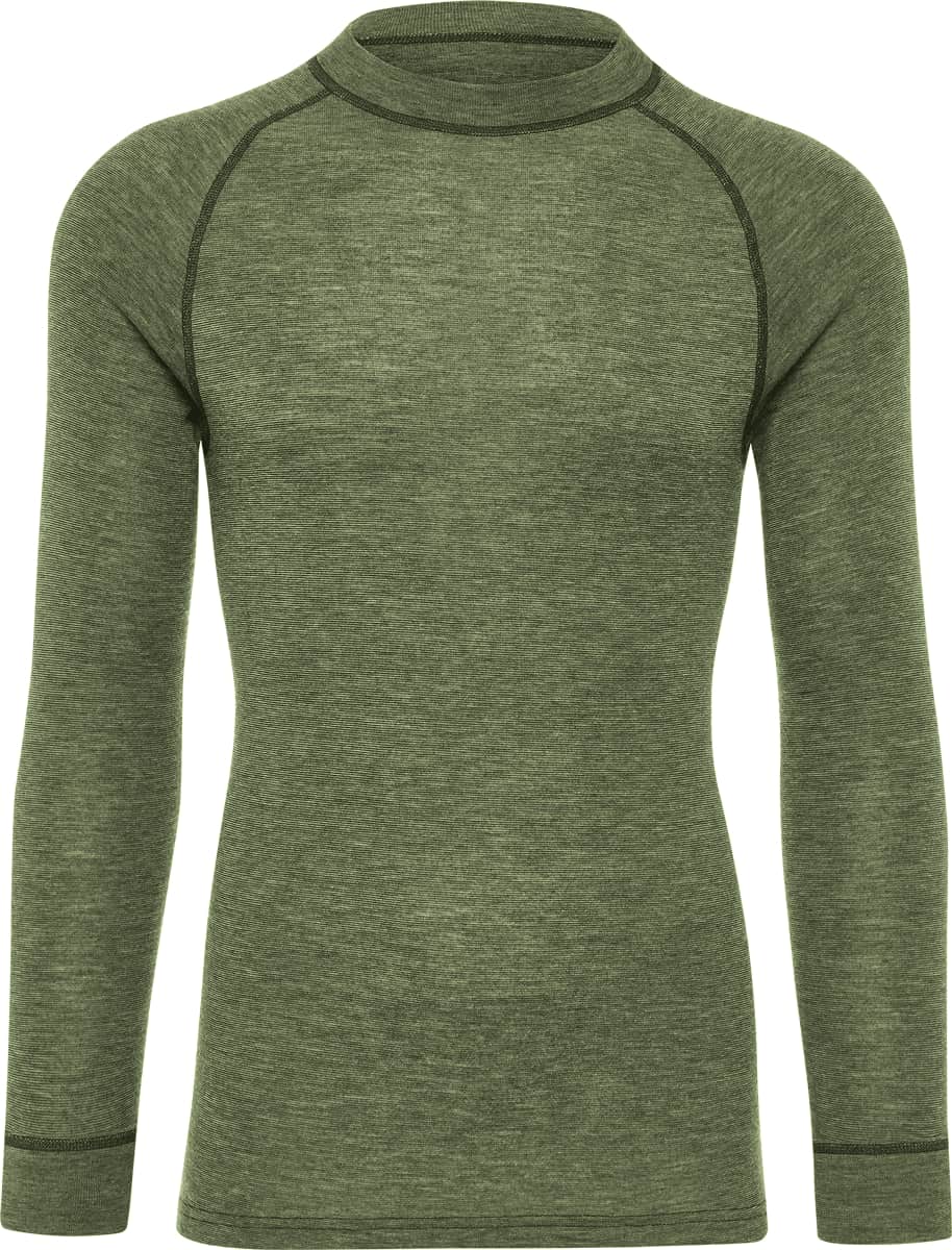 THERMOWAVE - MERINO XTREME / Mens Merino Wool Thermal Shirt / Forest Green  / Black - SKATE GURU INC