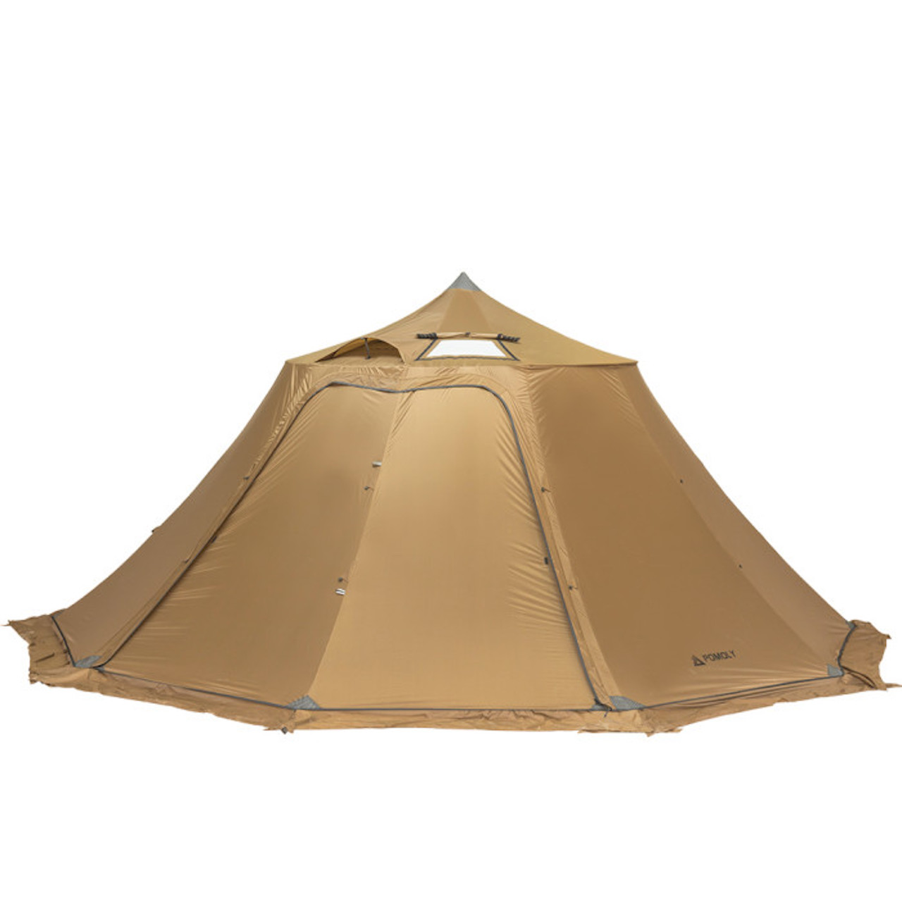 Туристичекская палатка Pomoly Circle 6 Wood Stove Tent, Sunset Yellow под  походную печь для туризма, кемпинга, охоты, рыбалки купить в MyBiggame