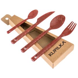 Набор столовых приборов Kupilka Cutlery Set Craft Box, Cranberry, Цвет: Cranberry