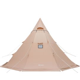 Палатка Pomoly Yarn Octa Canvas Тipi Wood Stove Tent, Khaki, Цвет: Khaki