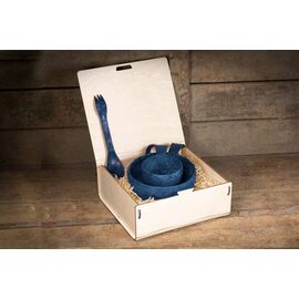 Набор посуды Kupilka Premium Wood Box Small, Blueberry, Цвет: Blueberry