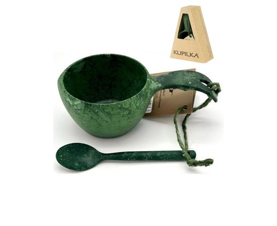 Подарочный набор чашка-кукса Kupilka 21, Conifer с чайной ложкой, Цвет: Conifer
