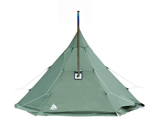 Палатка Pomoly Manta Тipi Wood Stove Tent, Green, Цвет: Green