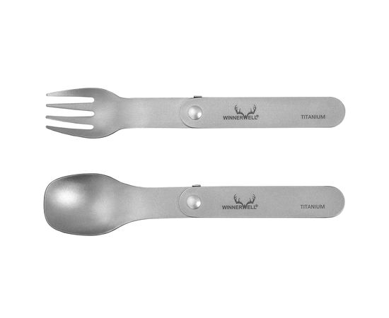 Набор столовых приборов Winnerwell Titanium Folding Fork & Spoon Set